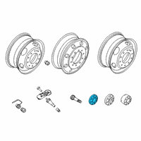 OEM 2017 Ford F-250 Super Duty Wheel Cap Diagram - HC3Z-1130-W