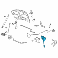 OEM 2017 Chevrolet Caprice Latch Diagram - 13580938