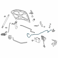 OEM 2011 Chevrolet Caprice Release Cable Diagram - 92229980