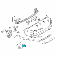 OEM 2013 BMW X5 Ultrasonic Sensor Diagram - 66-20-9-142-215