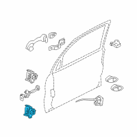 OEM Mercury Mystique Lower Hinge Diagram - 7L8Z-7826810-A