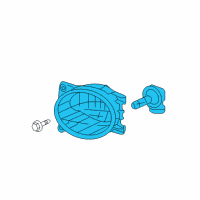 OEM 2009 Honda Pilot Foglight Unit, Driver Side (Coo) Diagram - 33951-SZA-305
