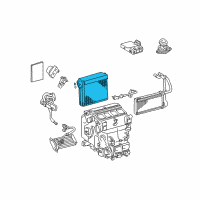 OEM Toyota Land Cruiser Evaporator Core Diagram - 88501-60362