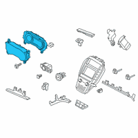 OEM 2017 Lincoln MKC Cluster Assembly Diagram - GJ7Z-10849-AJ