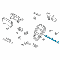 OEM 2019 Lincoln MKC Instrument Panel Lamp Diagram - EJ7Z-14A318-AB