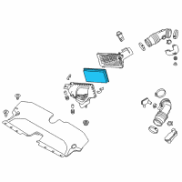 OEM 2013 Nissan Cube Air Filter Diagram - 16546-ED000