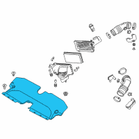 OEM 2014 Infiniti Q50 Air Duct Diagram - 16554-4GA0A