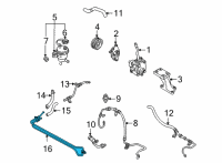 OEM 2007 Mercury Mariner Power Steering Cooler Tube Diagram - 6L8Z-3D746-C