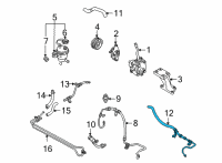 OEM 2004 Ford Escape Return Hose Diagram - 6L8Z-3A713-A