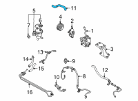 OEM 2001 Ford Escape Reservoir Hose Diagram - YL8Z-3691-BA