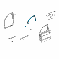 OEM 1999 Honda Odyssey Sub-Seal, R. FR. Door Diagram - 72325-S0X-A51