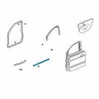 OEM 2004 Honda Odyssey Molding Assy., R. FR. Door Diagram - 72410-S0X-A01