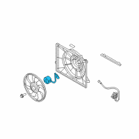 OEM 2009 Hyundai Sonata Motor-Radiator Cooling Fan Diagram - 25386-3K170