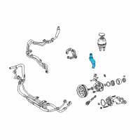 OEM Lexus Hose, Oil Reservoir To Vane Pump Diagram - 44348-50020