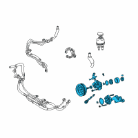 OEM Lexus LS430 Vane Pump Assembly Diagram - 44310-50070