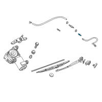 OEM 1999 BMW 750iL Connection Piece Diagram - 61-66-1-382-908