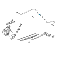 OEM BMW 540i Valve For Windshield Cleaning Diagram - 61-68-8-391-402