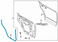 OEM 2021 Ford Bronco WEATHERSTRIP Diagram - M2DZ-7825324-A