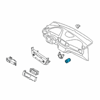 OEM 2018 Hyundai Ioniq Switch Assembly-Fuel Filler Opener Diagram - 93555-G2200-4X