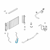 OEM 2012 Nissan Quest Hose - Auto Transmission Oil Cooler Diagram - 21632-1JA1A