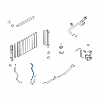 OEM 2014 Nissan Quest Hose - Auto Transmission Oil Cooler Diagram - 21632-1JA0B