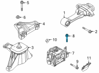 OEM 1993 Hyundai Elantra Front Door Safety Lock Rod, Left Diagram - 81393-28000