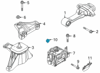 OEM 1994 Hyundai Elantra Front Door Safety Lock Rod, Left Diagram - 81391-28500