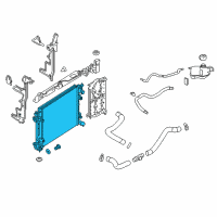 OEM Nissan Rogue Sport Radiator Assy Diagram - 21410-6MA1A