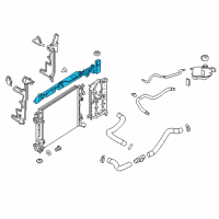 OEM Nissan Rogue Sport Bracket-Radiator Mounting, Upper Diagram - 21542-6MA3A