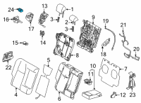 OEM Lexus NX350h SWITCH, RR POWER SEA Diagram - 84923-78040