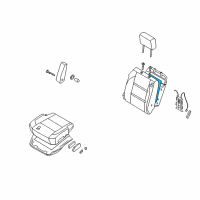 OEM 2007 Nissan Titan Heater Unit Front Seat Back Diagram - 87635-ZH20A