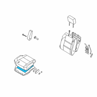 OEM 2005 Infiniti QX56 Heater Unit-Front Seat Cushion Diagram - 87385-7S000