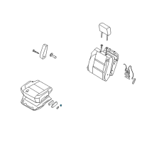 OEM Nissan Armada Knob-Switch, Front Seat Reclining LH Diagram - 87063-ZQ00A