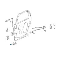 OEM 2008 GMC Envoy Lower Striker Screw Diagram - 11589019