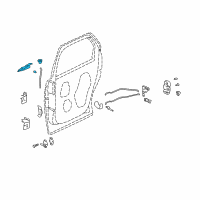 OEM 1996 Chevrolet Monte Carlo Handle Asm-Rear Side Door Outside Diagram - 15229854