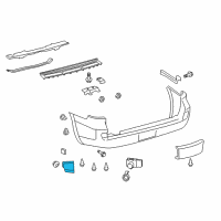 OEM 2014 Lexus LX570 Lamp Assembly, Rear Fog, L Diagram - 81490-60060