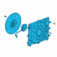 OEM Chevrolet Fan Module Diagram - 84847896