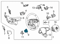 OEM Buick Encore GX Cruise Switch Diagram - 13531977