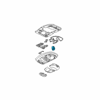 OEM Buick Rainier Sunroof Switch Diagram - 15035475
