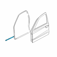 OEM Dodge Dakota Seal-Door Diagram - 55257238AE