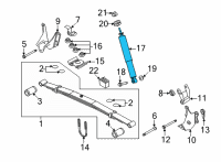 OEM 2018 Ford E-350 Super Duty Shock Diagram - 8C2Z-18125-D