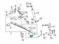 OEM 2009 Ford E-250 Spring Assembly Bushing Diagram - EOTZ-5781-B