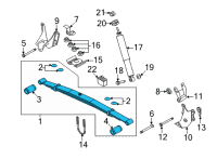 OEM 2000 Ford E-150 Econoline Leaf Spring Diagram - 8C2Z-5560-RB
