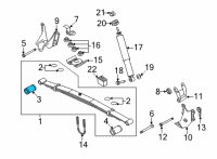 OEM Ford E-350 Super Duty Leaf Spring Front Bushing Diagram - 8C2Z-5781-A