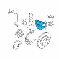 OEM 2009 BMW 128i Brake Caliper Left Diagram - 34-11-6-776-527