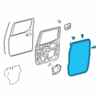 OEM 2021 Toyota Tacoma Door Weatherstrip Diagram - 67872-04030