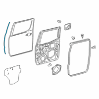 OEM 2022 Toyota Tacoma Front Weatherstrip Diagram - 67896-04020