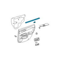 OEM 2010 Toyota Avalon Inner Weatherstrip Diagram - 68173-AC020