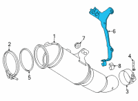 OEM 2022 Toyota GR Supra Mount Bracket Diagram - 17118-WAA02