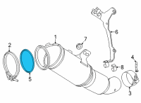 OEM Toyota GR Supra Catalytic Converter Gasket Diagram - 17279-WAA01